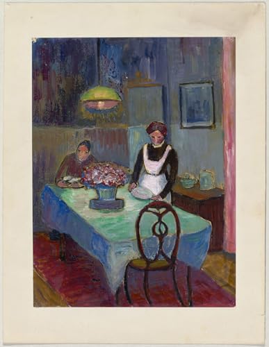 Peinture pour décoration salon Marianne Von Werefkin impression sur toile contre murs vides