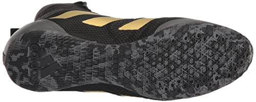 Adidas Unisex Speedex 18 Boxing Shoe, Black/Gold Metallic/Carbon, 10 Us Men #TOP3