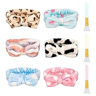 Soft Material: These spa headbands are made of soft and skin-friendly coral fleece material, soft and durable, provides outstanding touch feeling Elasticity: The facial spa headband is of good elasticity, can be stretched to fit your head size easily...