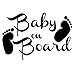 Produktbild Mrlwy  4 stücke 14 * 9,5 CM baby an bord   Vinyl Und Kunst Worte Auto Styling Aufkleber Auto Schwanz Abdeckungen Schwarz wandaufkleber