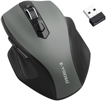 Amazon.com: INPHIC Wireless Mouse 700mAh Large Ergonomic Rechargeable 2 ...