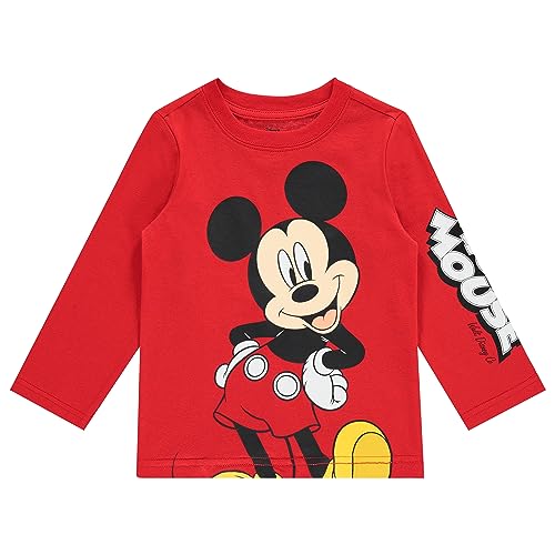 Disney Boys Mickey Mouse Toddler Shirt - Boys Mickey Mouse Cluehouse Classic Long Sleeve T-Shirt