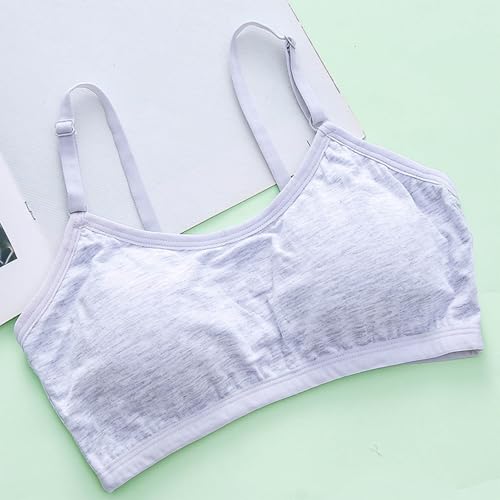 Girls Bras Cotton 9-17 Years Cotton Sports Bras for Girls Underwear for Girls Teen Strapless Bras for Girls Ages 12-14 Strapless Bras for Teens Preteen Bras Kids Bra 09# Gray 11 Years2