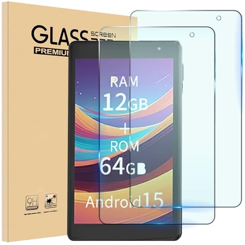 For Qriom QA15-80 ガラスフィルム 指紋防止 qriom qa15-80 保護フィルム 耐衝撃 【2枚入り】8 インチタブレットpc 強化ガラスフィルム 硬度9H 高透過率 高感度タッチ液晶保護 撥水撥油 自動吸着 気泡防止 ShellCh