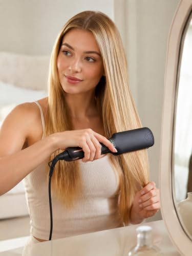 Plancha para cabello con placas anchas y pantalla LCD miniatura 3