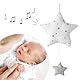 roba Spieluhr Sternenzauber für Babys - Einschlafhilfe zum Aufhängen - Motiv Stern - Melodie Lalelu - Weiß / Hellgrau