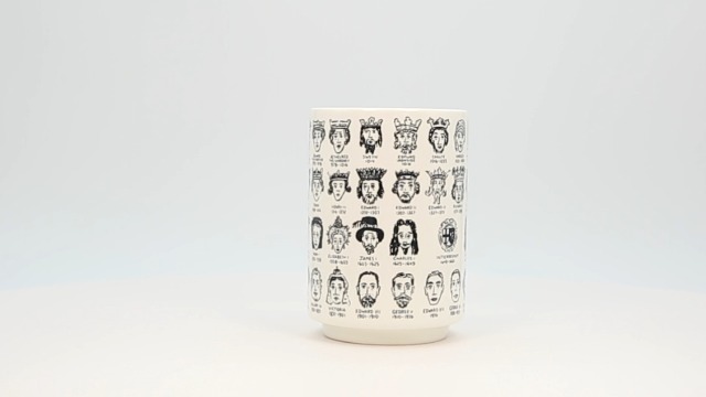 The Unemployed Philosophers Guild It's Hard to Get a Handle on Philosophy - Porcelain Handleless Tea Cup Featuring 60 Illustrated Portraits of Western Philosophers, Comes in Fun Box, 9 oz.