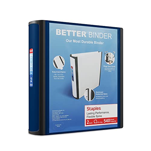 Staples Better Binder, 2-Inch, Blue #TOP4