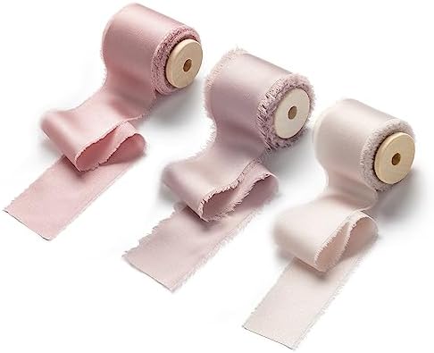 AOKSUNOVA 3.8 cm prezent wstążka wstążka z kokardą wstążka z tkaniny satynowa wstążka ślubna jedwabna wstążka Nude prezent wstążki