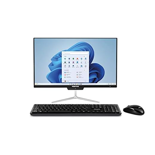 All in One Positivo Union C4120B-21 Intel - Celeron 4GB 120GB SSD IPS 21,5” Full HD Windows 11