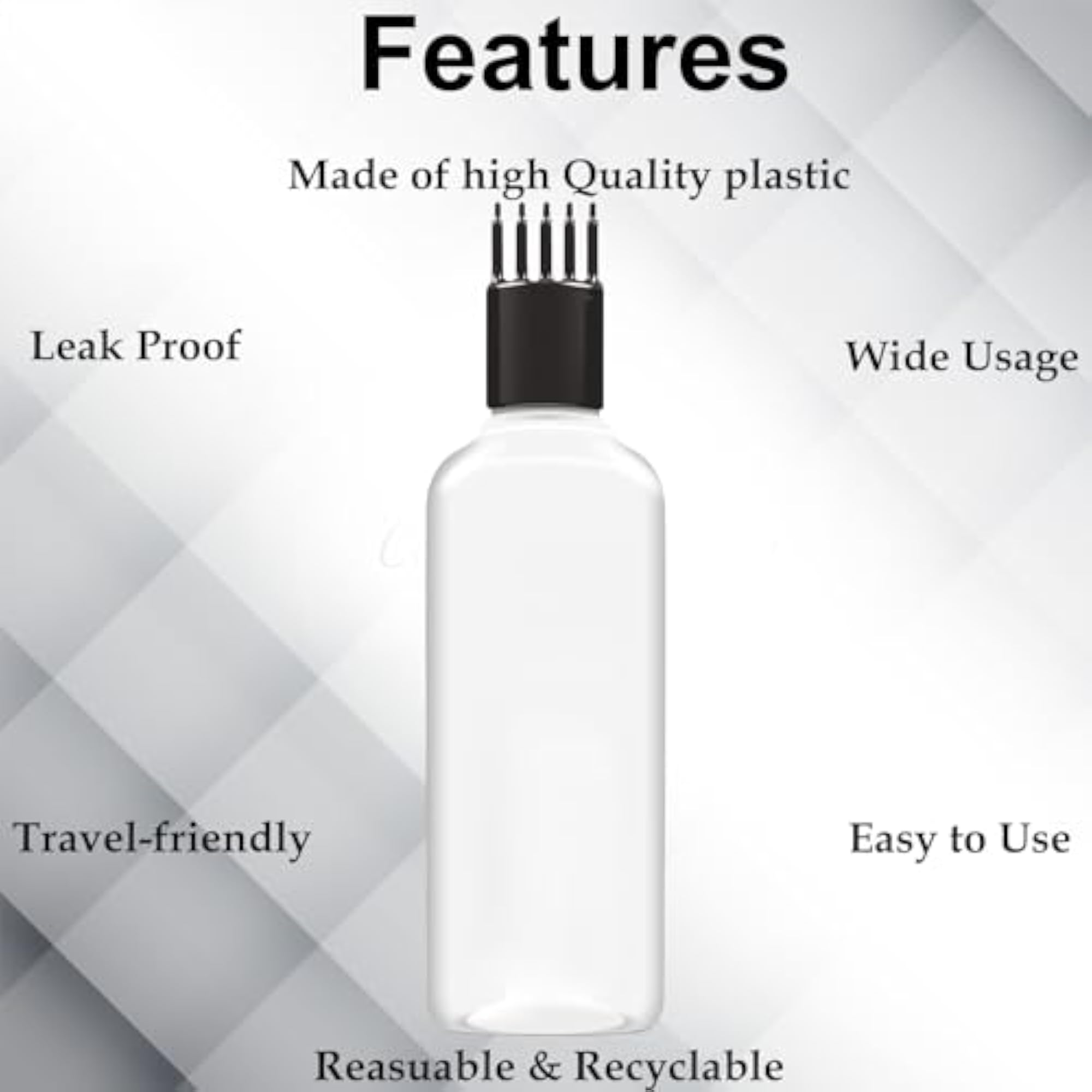 Hair Root Comb Applicator Bottle for Hair Oil