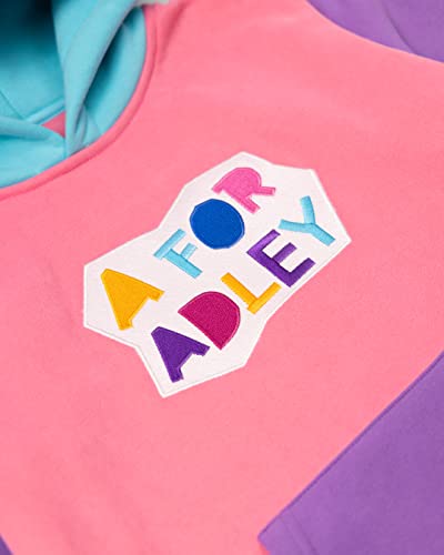A FOR ADLEY Merch Super Soft Matching Color Block Fleece Set With Embroidered ADLEY Logo on Top and Bottom3