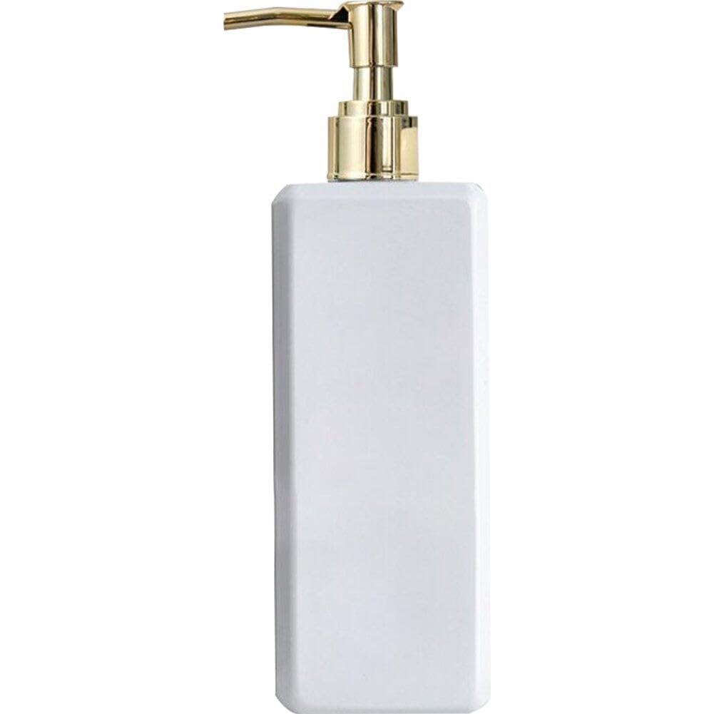 Lpitoy White Plastic Pump Bottle 250Ml Refillable Empty Lotion Liquid Soap Dispenser Bottle Bathroom Shampoo Storage Container