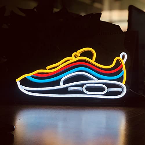 Nwanfeng 13 in Air Boot Sneakers Shoe Neon Sign Acrylic Handmade Man Cave Beer Pub Bar Wall Decor Lamp Light for Home Party Bar Wedding Bedroom Wall Decorations