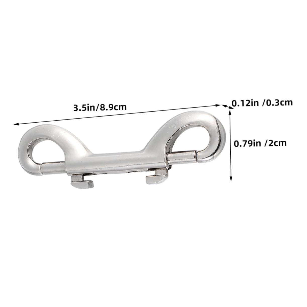 6Pcs Double Ended Snap Hooks Heavy Duty Dog Leash Clips Backpack Connectors for Indoor Outdoor Use Construction Reliable Mechanism