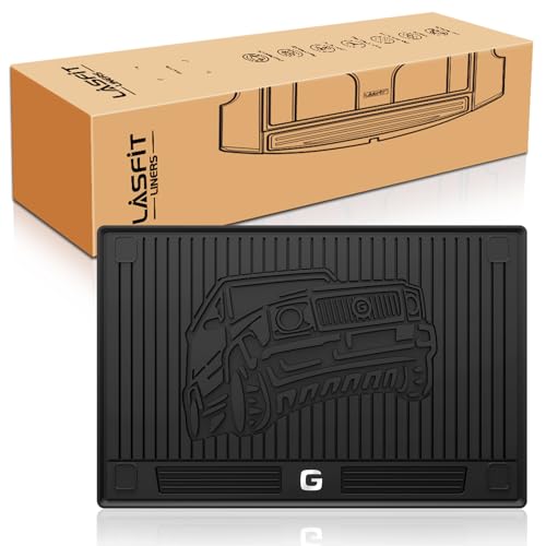 Image of LASFIT Cargo Liner for Mercedes Benz G Class 2019-2026 G550 /G580 /G63 AMG | All Weather TPE Non-Slip Easy to Wash Trunk Mat, Black