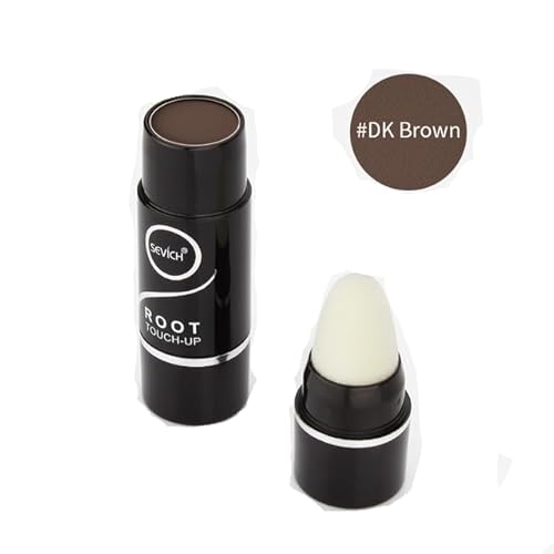 Caneta Root Touch Up Maquiagem Raiz Calvície Cabelo Branco (Castanho Escuro/Dark Brown)