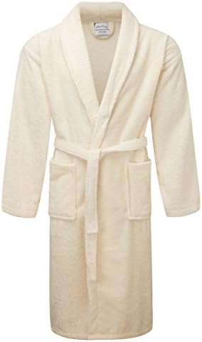 A & B TRADERS Bath Robe 100% Egyptian Cotton Terry Towelling Robe Gown Luxury and Super Soft (Black)