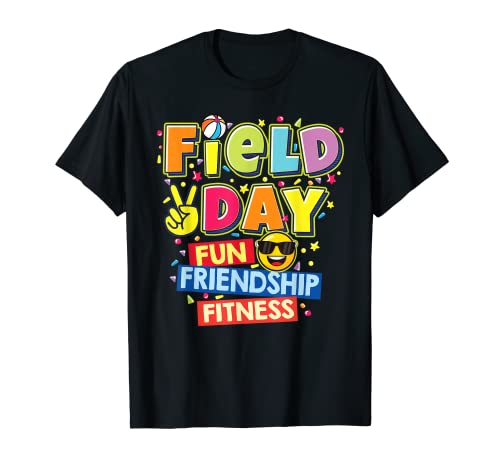 Field Day Fun Friendship Fitness Kids Teacher Field Day 2023 T-Shirt #TOP28