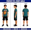 Conjunto de Shorts Pro Athlete para Niño - 4 Piezas, Camiseta Cuello Redondo Manga Corta Dry Fit con Estampado y Shorts Deportivos para Niños (Tallas 8-16) 4