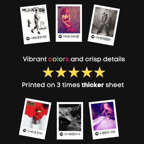 Image of Rihanna Poster | Rihanna Songs Mini Posters (Set of 15) | Rihanna's Umbrella, Diamonds & more Songs Mini Poster (8 x 6 cm) Posters for Phone Accessories, Bedroom, Office, room decoration