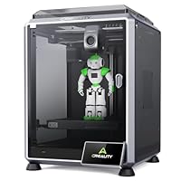 Creality K1C 3D-Drucker, 2024, 600mm/s, kein Verstopfung, K1-Upgrade, mit KI-Kamera, 300 °C Druck, Unterstützung von Kohlefaserfilament, für Anfänger, Unternehmen, Bildungsbranche usw