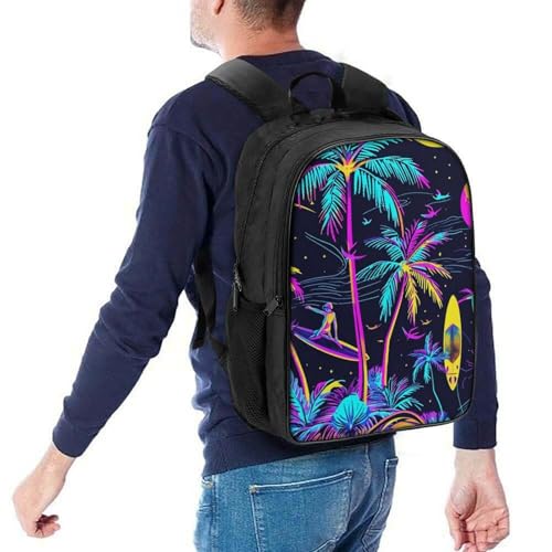 Sac à dos pour garçons et filles Palm Trees idéal pour l'école et les sorties - 5