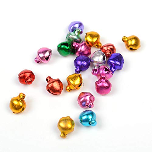 Motzu 1000 Pieces Craft Bells, 6Mm/0.24In Small/Mini Jingle Bell Loose Beads Bell Ornament For Party & Festival Wedding Christmas Decoration, For Handmade Diy Jewelry Making Accessories, Multicolour #TOP2