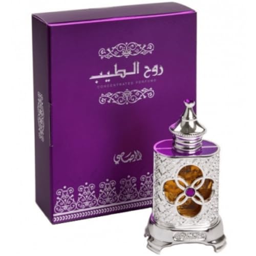 Ruh Al Teeb Men and Women (Unisex) - Concentrated Perfume Oil (Attar) 15 ML(0.51 oz) by Rasasi