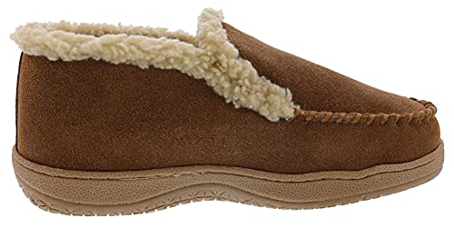 Clarks Men's Suede Leather Sherpa Lined Ankle Bootie Slippers, JMH1952 - Indoor/Outdoor Slip-Ons - Comfy & Durable Ankle Boots with Plush Lining Padded Insole & Gripped Rubber Outsoles2