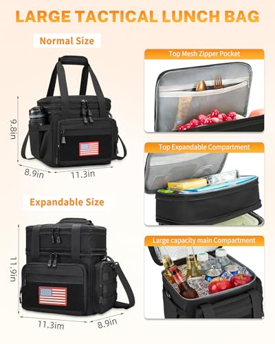 Gafetrey Tactical Double Deck Lunch Box