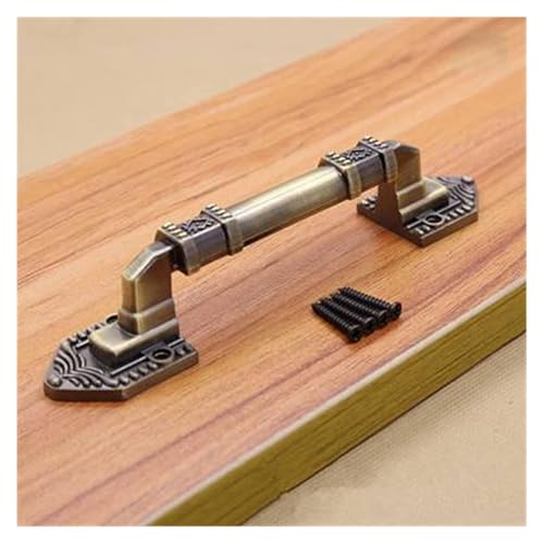 Manetas para Puertas Tiradores de cajón de gabinete de Bronce Antiguo 2 uds manijas de Puerta de Cocina de Estilo Vintage (Color : Bronze, Size : S)