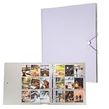 QUARKZMAN Álbum Fotos Mini, 2.5 X 3.5' Pequeño Álbum Fotos Libro Con Capacidad 225 Colección Recuerdos Inolvidables Postales Familia Viajes Bodas Graduaciones, Morado