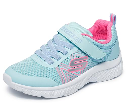 Image of Skechers Girls' Microspec Swirl Sweet | Casual, Lightweight, Machine Washable, Cushioned Insole