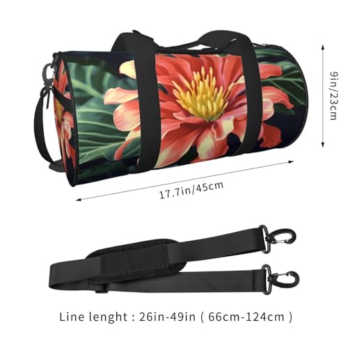 Travel Duffle Bag Weekender Bags For Men Women With Shoe Compartment Large Capacity Weekender Overnight Bag Flower Carry On Tote Bags Sport Gym Bag For Travel Yoga2