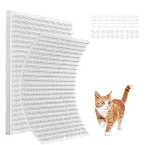 MYZC 12 Pack Scat Mat for Cats Cat Repellent Mat with 13X16 inches Cat Spike Mat is A Perfect Pet Training Mat Kit for Indoor & Outdoor to Deterrent Cats & Other Animals for All Seasons