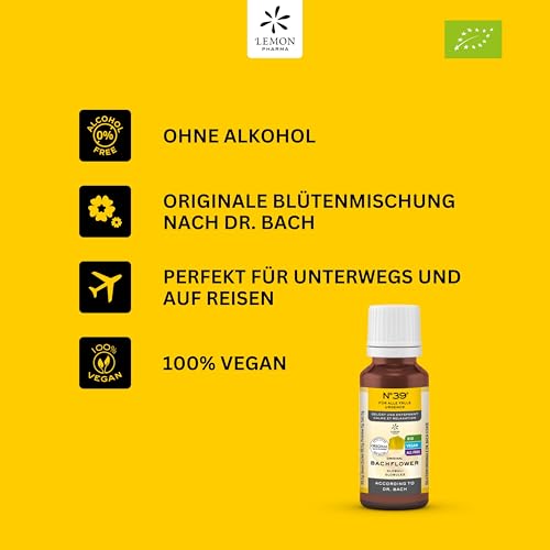 Original Bachblüten Globuli Nr. 39 Für alle Fälle von Lemon Pharma, Bio und Vegan