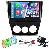 NHOPEEW Aftermarket Radio for Mazda RX8 RX-8 RX 8 2003-2011: 9 inch Touchscreen RX8 Android Radio - DSP/EQ, 5G/WiFi, Wireless Carplay and Android Auto, Mirror Link, SWC + Backup Camera + Canbus