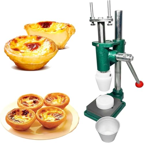 Pressa per crostata di uova commerciale, stampo manuale per la cottura di conchiglie di crema pasticcera, strumento per la formatura di croste di torte in acciaio inossidabile per uso alimentare con