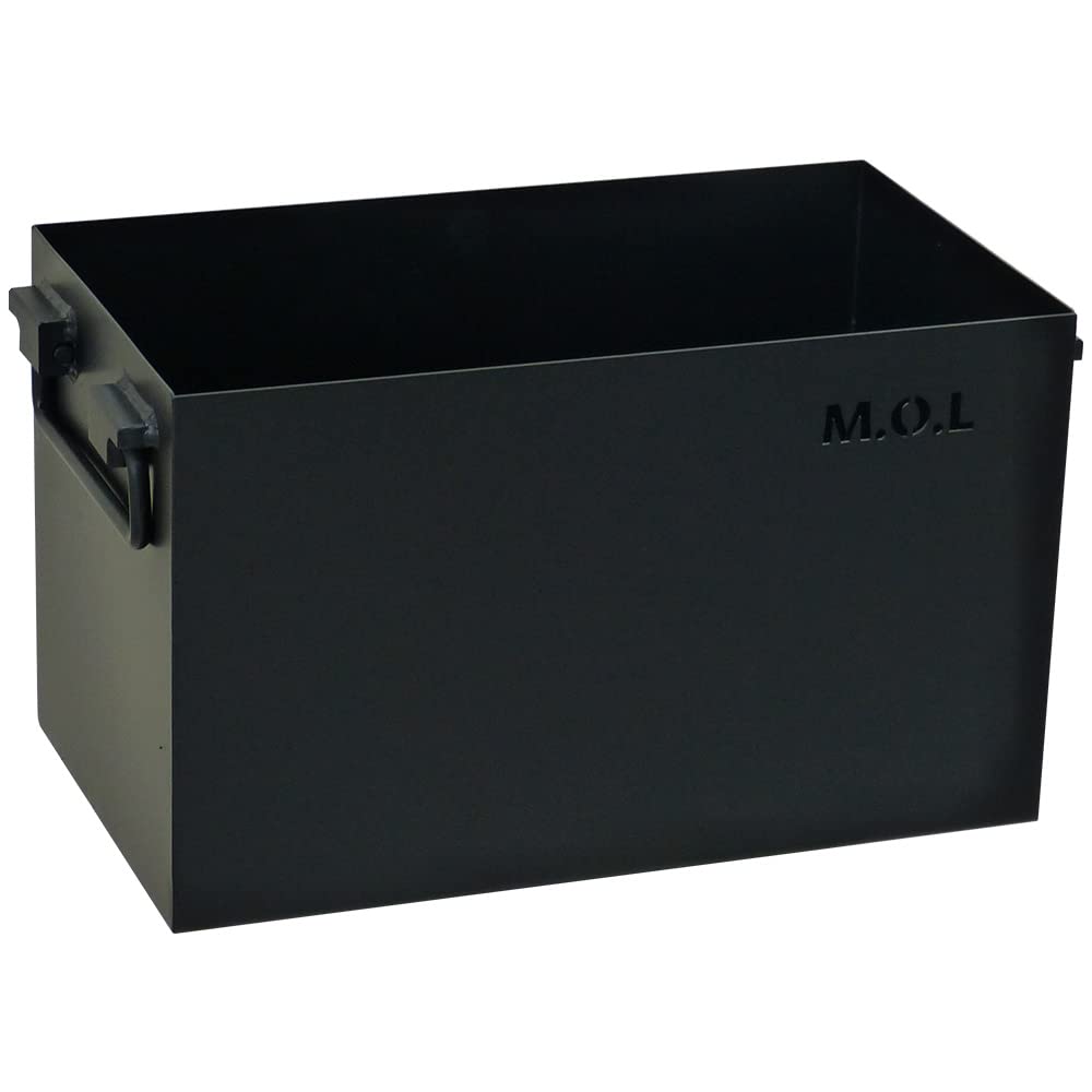 Amazon.co.jp: M.O.L 極厚スチール製コンテナボックス タフコンL／フタ