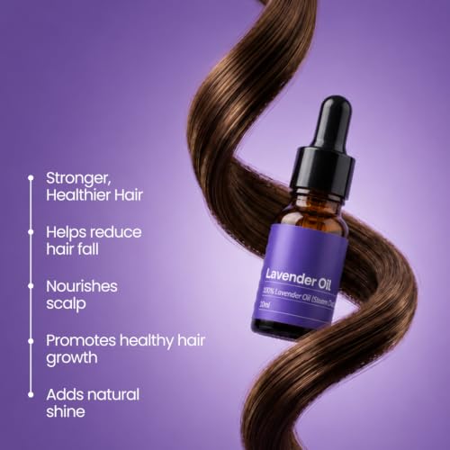 Image of My Pahadi Dukan (MPD) Lavender Essential Oil 10 ml, 100% Pure & Undiluted, Steam Distilled Natural Lavender Oil for Aromatherapy, Relaxation, Sleep, Skin, Hair & Scalp Care, No Paraben, Sulphate or Mineral Oil