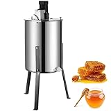 GmhXylophyte Centrifuga Elettrica per Miele, Separatore da 140w in Acciaio Inossidabile, Separatore Centrifuga per Miele/Centrifuga per Favi, per Case, Fattorie