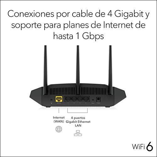 Netgear-RAX10-Router-WiFi-6-AX1800-de-4-transmisiones-velocidades-de-hasta-18-Gbps-Cobertura-de-hasta-100-M2-y-20-Dispositivos