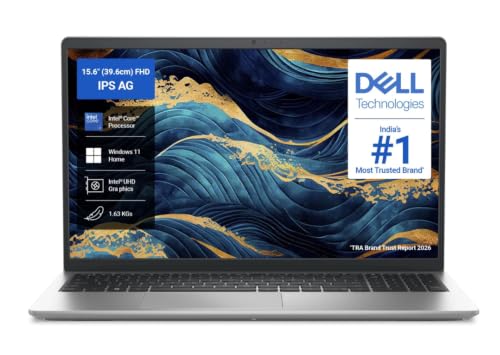 Image of Dell 15 (Previously Inspiron) 13th Gen Intel Core i5-1334U Processor, 15.6 inch FHD, 120Hz, IPS, Anti-Glare Display, 8GB DDR5 RAM, 512GB SSD, Win 11 + Office H&S 2024, Silver, 1.63 Kg Thin & Light Laptop