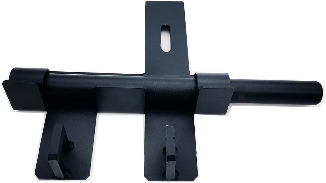 Heavy Duty 3/4″ Slide Bolt Weld-On Steel Gate Latch – Powder-Coated Black Finish, Large Security Slide Bolt for Metal Gates & Doors