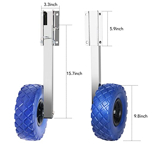 image for PioneerWorks Boat Launching Wheels, 300 LBS Inflatable Boat Launch Whe