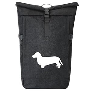 Huuraa Dackel Kurierrucksack Roll-Top 32 Liter
