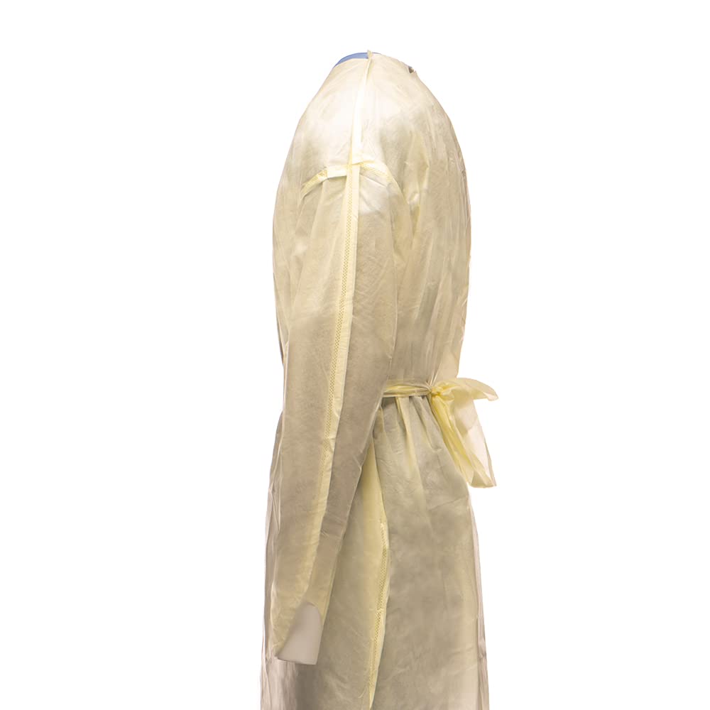 Epic 813381-2XL Isolation Gown, POLYPRO, EW, Yellow, 2XL 50/case