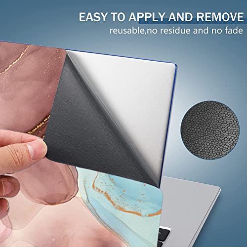 Vinilo impermeable para laptop anticaída de polvo textura mármol reutilizable 15.6 4