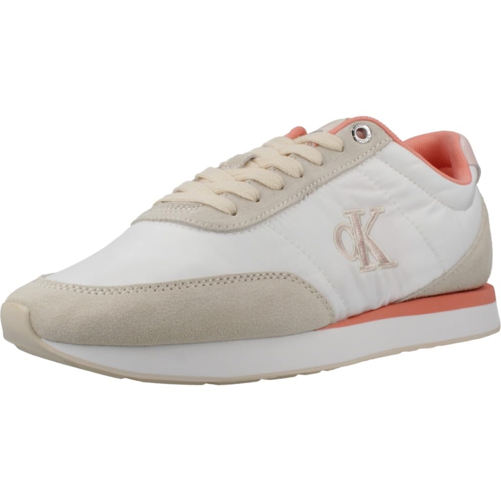 Calvin Klein - Women's Trainers - Signature Logo Runner - UK 6 - White